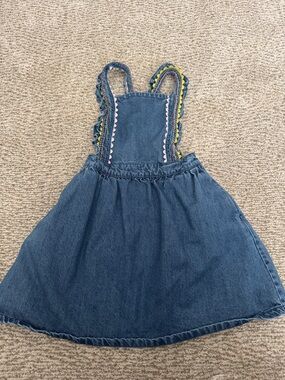Mini Boden Girl Denim Jumper 7/8